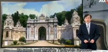 Cənubi Koreyada xəbər aparıcısı Atatürkü ayaq üstə anıb 