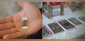 Lerikdə dünyanın ən kiçik xalçası toxunub